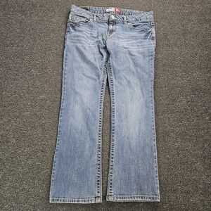 Aeropostale CHELSEA Jeans Size 11/12 Short Bootcut Blue Classic Light Wash Y2k
